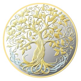 Premium Sobriety Coins & Chips - Tree of Life - Meaningful Gifts to Celebrate and Support Sobriety Journeys (Gold & Silver)