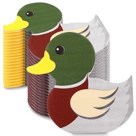 150Pcs Mallard Duck Paper Napkins Hunting Theme Napkins Cocktail Dinner Napkins Disposable 3-Ply Paper Party Napkin Pack Mallard Duck Party Decor for Fall 1st Birthday Baby Shower Duckling Party Favor