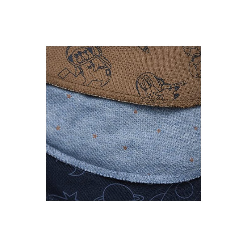 Pippi made with love Unisex Baby Triangle Bibs (Pack of