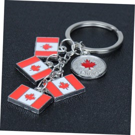 3piezas Llavero Bandera Nacional Canadiense Decorativo y Creativo Llaveros para Compañeros Familiares y Colegas para Llave
