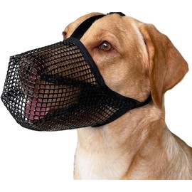 Dog Muzzle, Soft Mesh No Barking Pet Muzzles for Small Medium Large Sized Dogs, Breathable Drinkable Dog Mouth Guard Adjustable Puppy Muzzle to Prevent Barking, Biting, and Accidental Ingestion (XL)