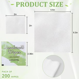 200Pcs Travel Deodorant Wipes, Travel Size Mini Deodorant Wipes Individually Wrapped Wipe Women Sweat Block Wipe, for Woman Wet Flushable Armpit for Body Cleaning Cucumber