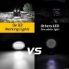 WWM 72W 2Pcs Car LED Work Light Waterproof 24-LED Round