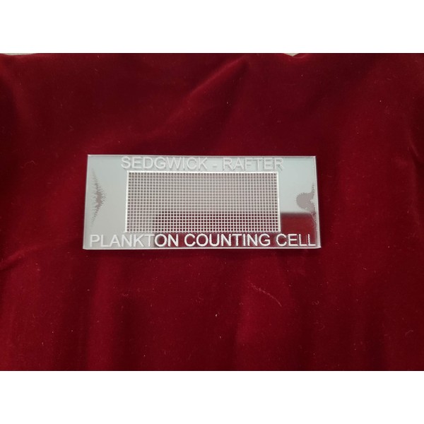 Gridded Acrylic Sedgewick-Rafter Counting Cell with Case