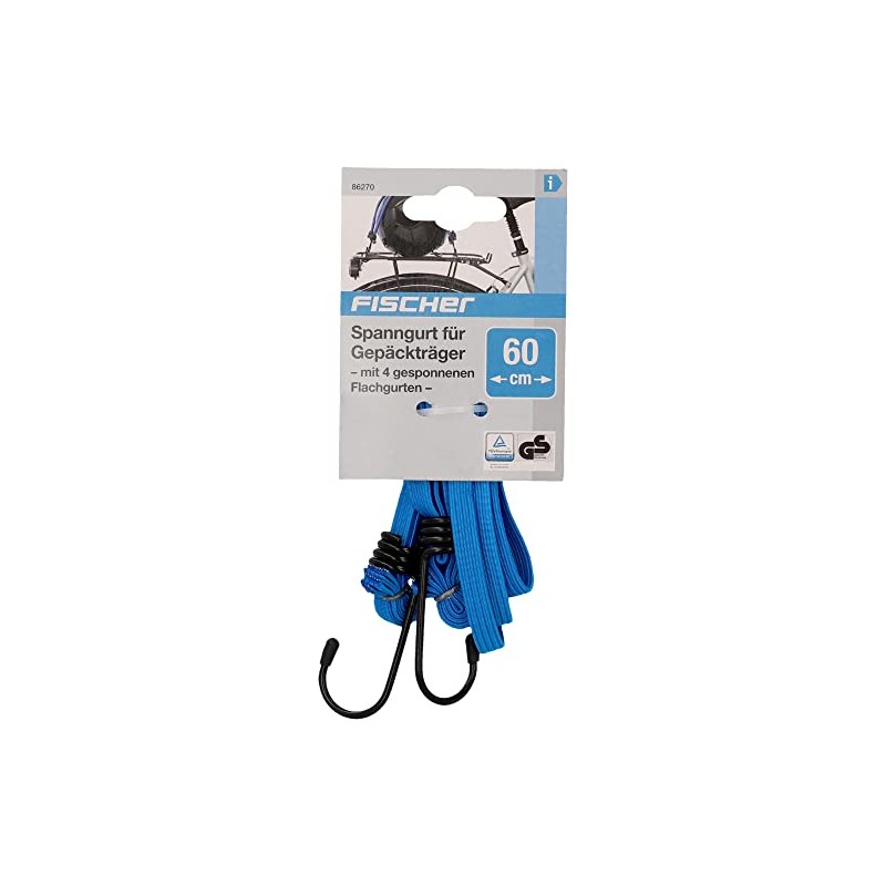 Fischer Unisex - Adult Tie Down Strap Blue Length 60cm