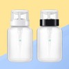 Minkissy 2 x Empty Nail Polish Remover Press Bottles Lockable