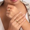 Finrezio 3mm 14K Gold Filled Rings for Women Men Adjustable