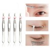 Stainless Steel Precision Tweezers for Eyebrow & Hair Removal Plucking 27ea