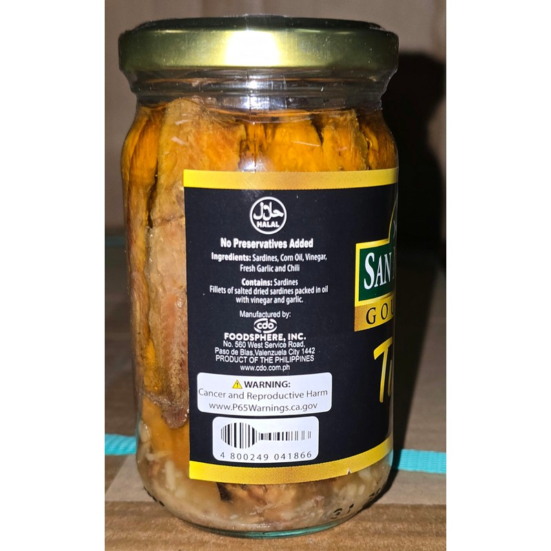 San Marino Gourmet Tuyo in Corn Oil 7.76 oz, 2