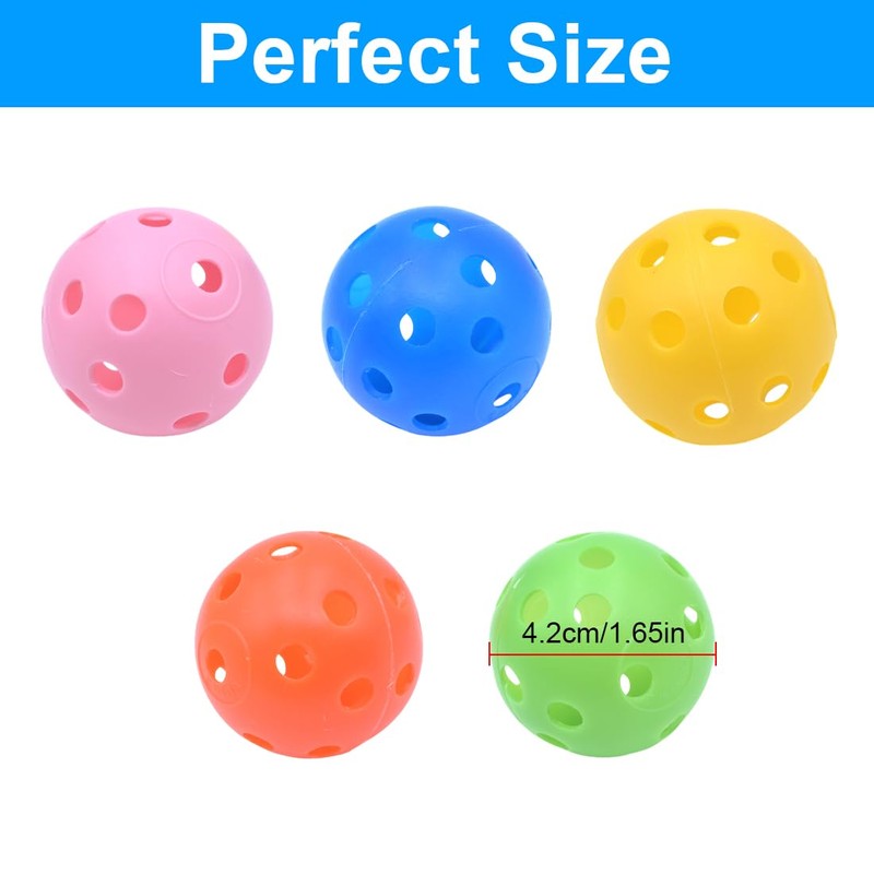 LICQIC 12 Pcs Golf Practice Balls, Air Flow Hollow Practice