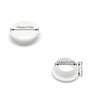 100pcs Plastic White Round Button Plugs Screw Cap, for Chair