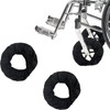 2 Pcs Wheelchair Tire Cover, Waterproof Wheel Covers, Black Wheel