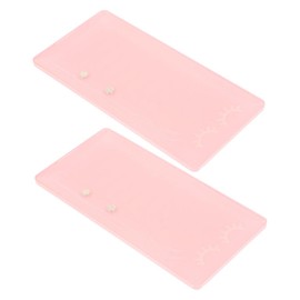 Ipetboom 2Pcs Magnetic Lash Tray Acrylic Eyelash Display Board for Grafting Stable Surface for Precise Application Client Friendly Showcase Transparent Design for Selection