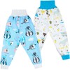 MooMoo Baby Waterproof Diaper Pants for Potty Training 2 Packs