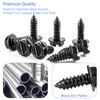 8PCS Premium Stainless Steel License Plate Screws, Rust-Proof & Anti-Rattle