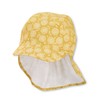 Sterntaler Girls' Peaked Cap with Neck Protection, yellow