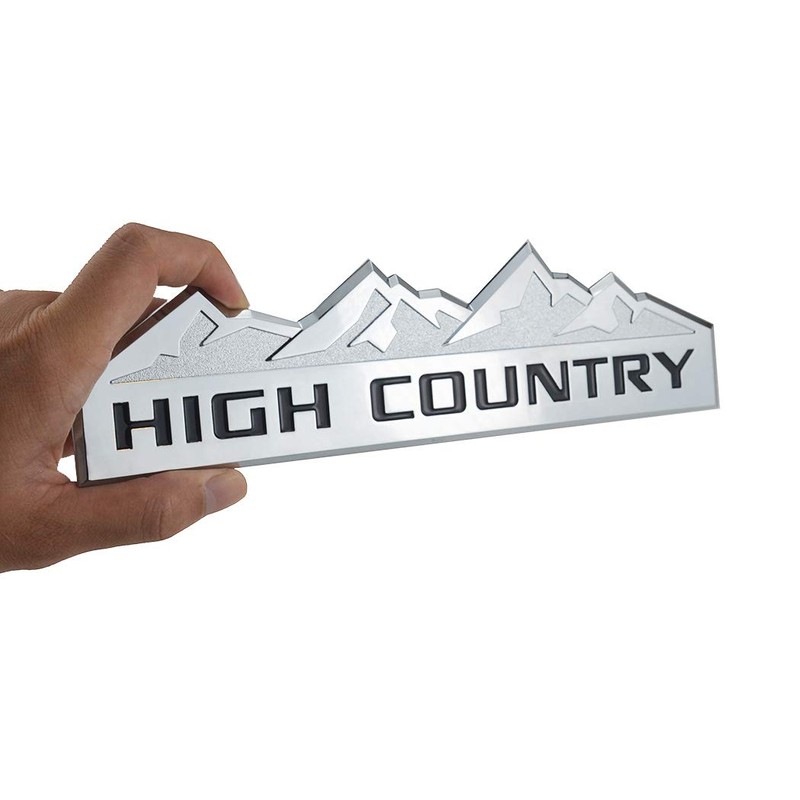 2X High Country Emblem Fender Tailgate Badge Strong Adhesive Fit