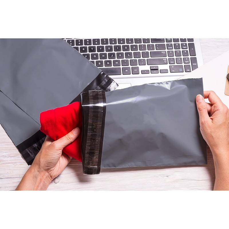 50 Mixed Mailing Poly Postal Self Seal Bags 5 Sizes