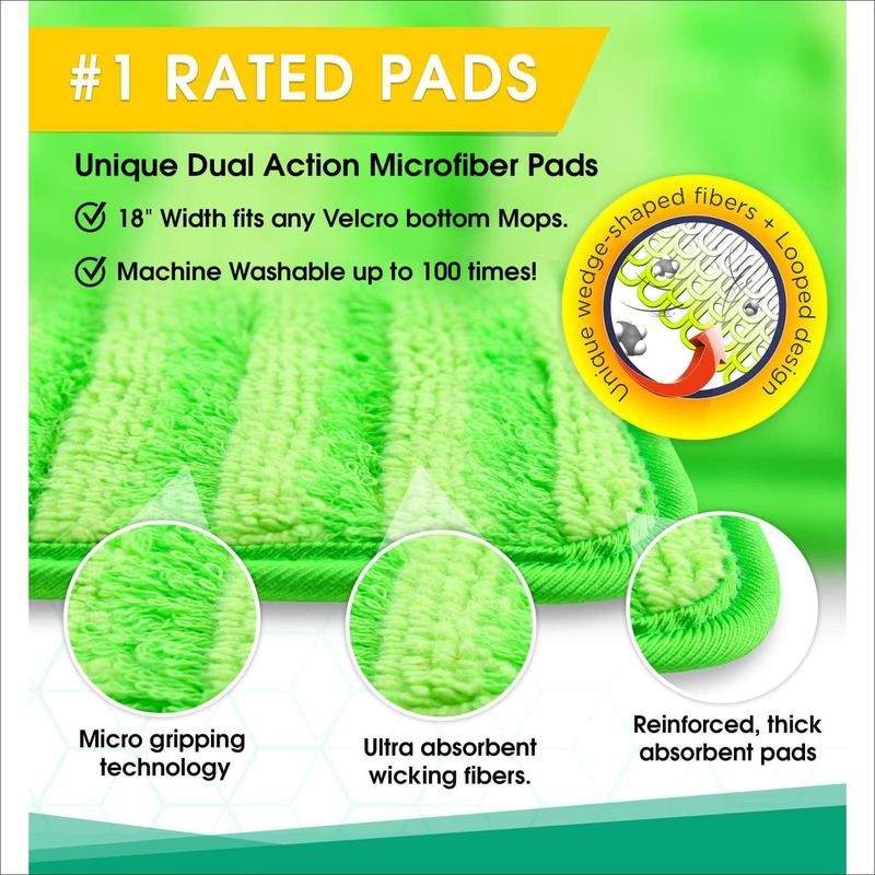 Turbo Microfiber Mop Floor Cleaning System - 18-inch Dust Mop
