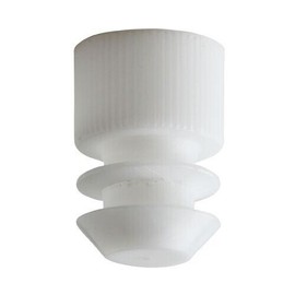 Karter Scientific Test Tube Cap, Flange Type, 12mm, White, Karter Scientific 207R3 (Pack 25)