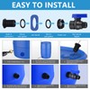 LUOFANT 2 Pack 3/4 Inch Rain Barrel Spigot Kit, PVC