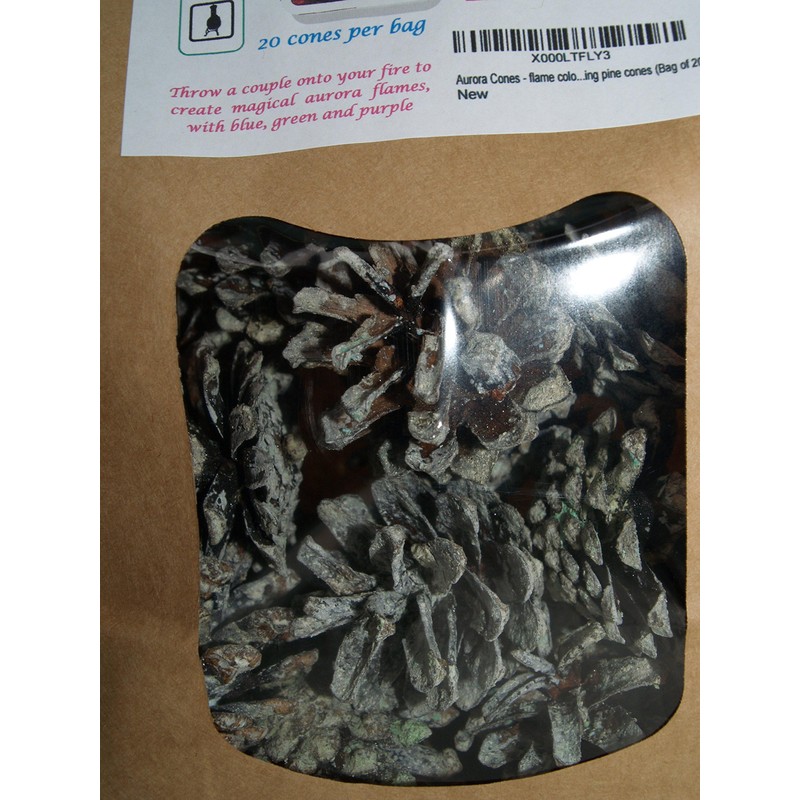 Aurora Cones, Colour-Changing Pine Cones for Fireplaces, Grills, Open Fire