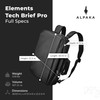ALPAKA Elements Tech Brief Pro - Versatile Crossbody, Shoulder, Briefcase,