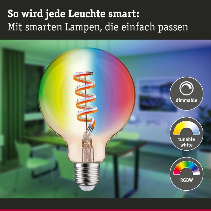 Paulmann 29160 Filament 230V Smart Home Zigbee LED Globe G95