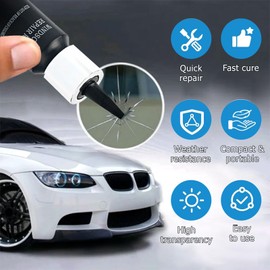 Cutiolly Steinschlag Reparaturset Windschutzscheibe,5pcs Windschutzscheibe Reparaturset,Windshield Repair Kit,Auto Windschutzscheiben Reparaturset Werkzeug,Glas Cracks Reparatur Flüssigkeit Set