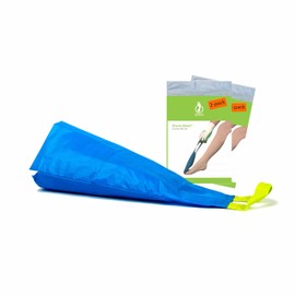 STEVE Glide Dolphin [2-PACK] Anziehhilfe für Stützstrümpfe mit geoffener Zeh - erhältlich in 2 Größen (L für Schuhgröße 36-54) | Sparpaket! (2, L)