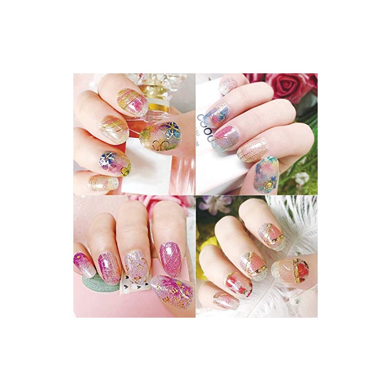Maitys 16 Hojas De Calcomanías De Esmalte De Uñas De