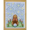 Design Works Crafts Starry Night Bunny Counted Cross Stitch Kit,