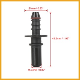 Partuto 5pcs 9.49mm ID6 Car Fuel Line Hose Pipe Quick Release Male Connector Replacement