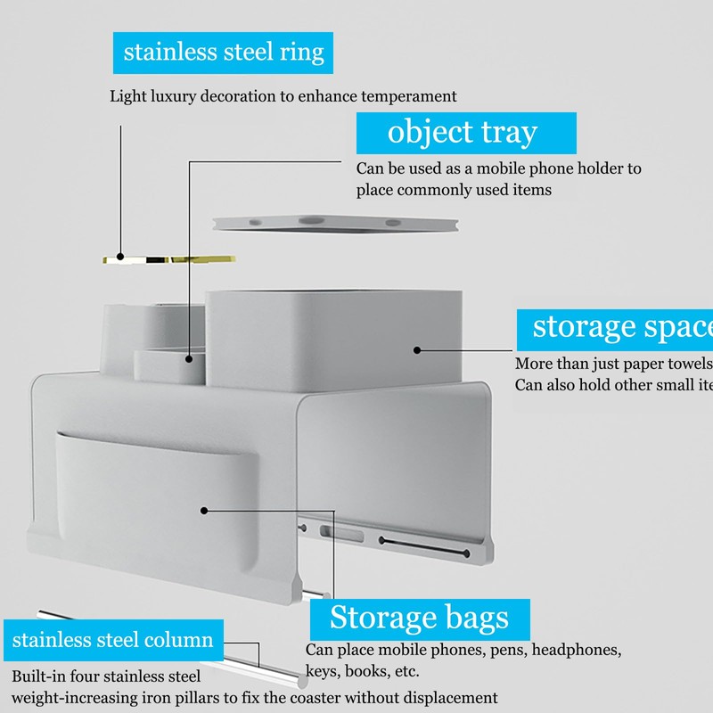 Elegauit Couch Cup Holder Tray, Silicone Sofa Armrest Drink Holder,