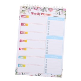Operitacx Memo Pad Weekly to Do List Notepad Things to Do Notepad Weekly Schedule Pad Weekly Checklist Notepad Weekly Agenda Notepad Weekly Planner Notepad Page Tabs Spiral Work Paper Label