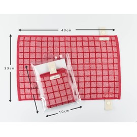 Kosugizen Higotoni Wearable Face Towel, Mikketa, 9.8 x 15.7 inches (25 x 40 cm), Graph, 3 Color Set