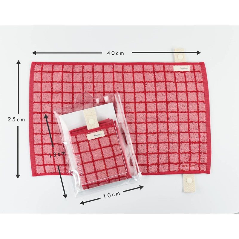 Kosugizen Higotoni Wearable Face Towel, Mikketa, 9.8 x 15.7 inches
