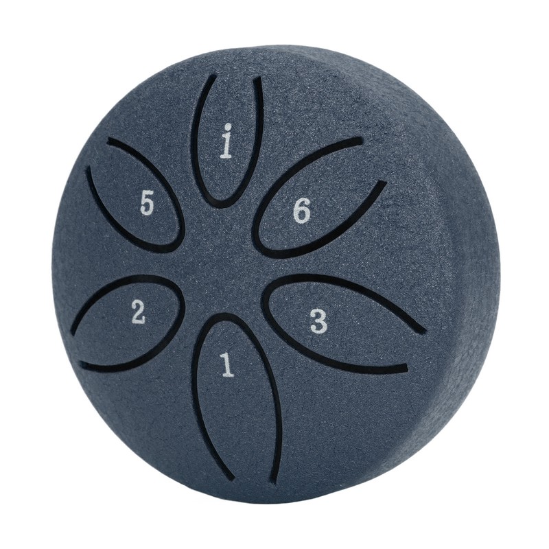 Tongue Drum 3inch 6 Tone Steel with 1pcs Drumstick Mini