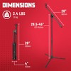 Gator Frameworks Lightweight Tripod Mic Stand with Single Section Boom,