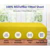 Royale Linens Fitted Sheet Queen - Ultra Soft 1800 Brushed