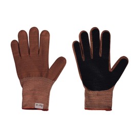 Takagi Hata Anti-Slip Gloves, Brown, Large, Gardening, Antibacterial, Odor Resistant, Anti-Slip, Corrugated Rubber, Keeps Your Hoe, Grass Sharpening, Prevents Sliding, Gardening Work, Vegetable Work,