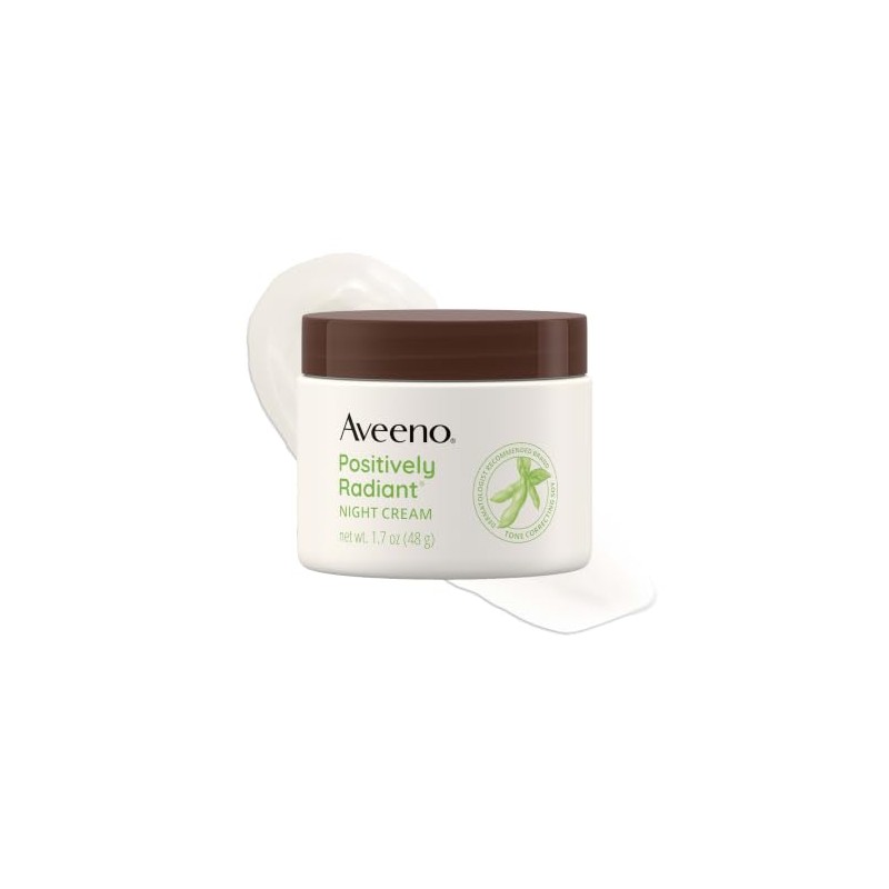 Aveeno Crema Hidratante Facial Cuello Positivamente Radiante Noche Tono Corrector