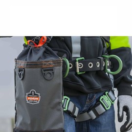 Ergodyne Arsenal 5928 Topped Bolt Bag Tool Pouch – Tall, Polyester,Gray
