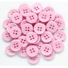 GANSSIA 5/8" (15mm) Sewing Flatback Buttons Pink Color Buttons for
