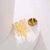 Stainless Steel Albania Eagle Double Headed Eagle Brooch and Pin