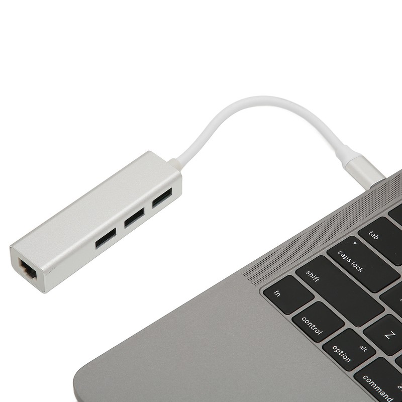 USB C to Ethernet Adapter RJ45 3 USB3.0 Ports High