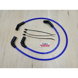 Ton's 8mm Ignition Spark Plug Wires EFI Harley H-D FLT FLHT FLHR FLTR 09-15 Blue