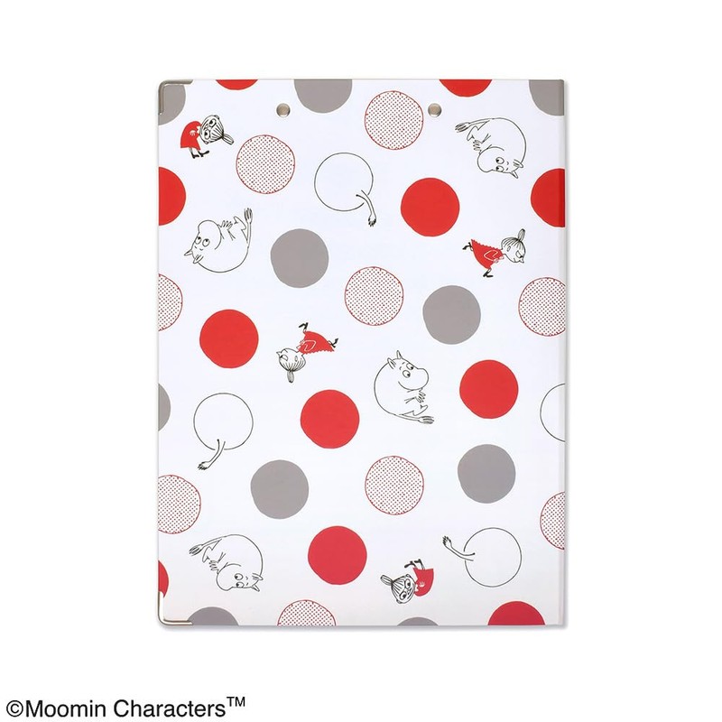 Moomin Clipboard Circle White/Gray【ST-ZM0164】