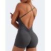 YEOREO Backless Tummy Control Jumpsuits for Women One Piece Workout