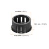 sourcing map 32PCS 18mm(11/16") Black Plastic Hole Plugs, Flush Type